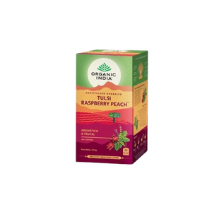 Infusão Bio Raspberry Peach 25 Saquetas - Organic India