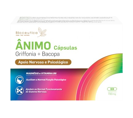 Ânimo Griffonia + Bacopa 60 Cápsulas - Bioceutica