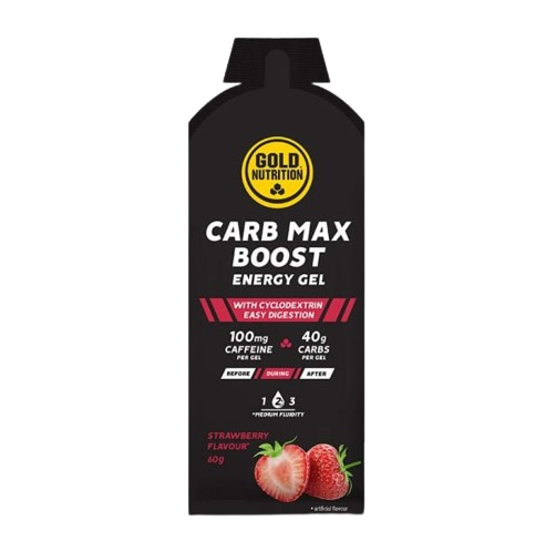 Carb Max Boost Energy Gel Morango 60 Gr - GoldNutrition