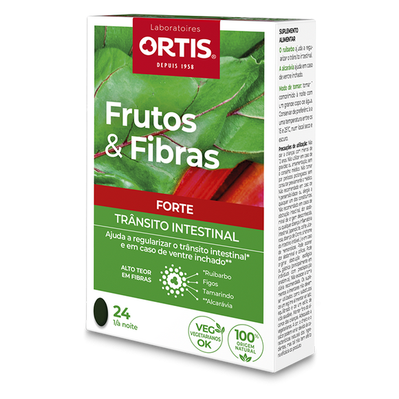 Frutos e Fibras Forte 24 Comprimidos - Ortis