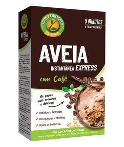 Aveia Café Express 400g - Cem porcento - Crisdietética