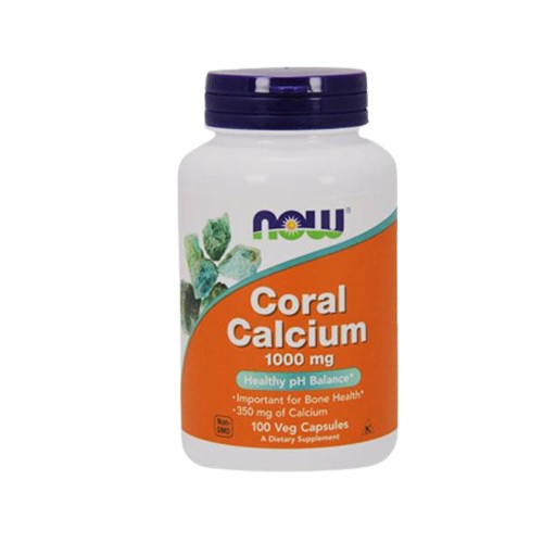 Coral Calcium 1000mg 100 Cápsulas - Now - Crisdietética