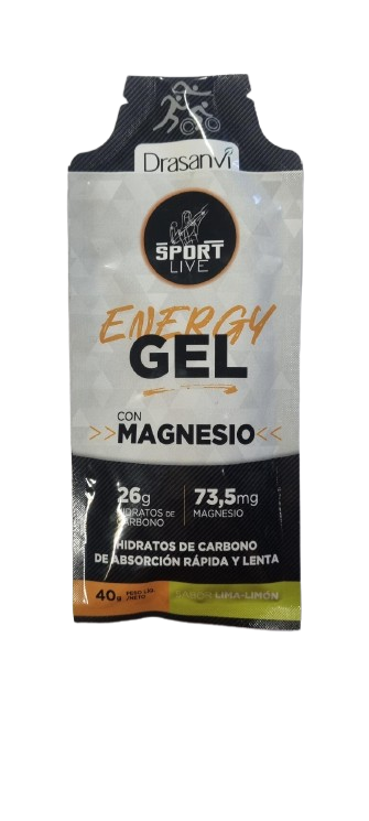 Gel Energético Lima Limão 40g - Sport Live - Crisdietética