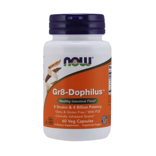 Gr8-Dophilus 60 cápsulas - Now - Crisdietética