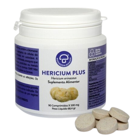 Hericium Plus 500mg 90 comprimidos - Crisdietética