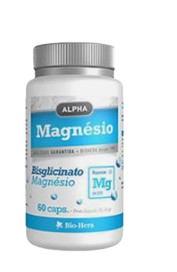 Magnésio Bisglicinato Alpha 60 Cáps - Bio-Hera