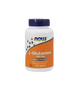 L-Glutamine 500mg 120 Cápsulas -Now - Crisdietética