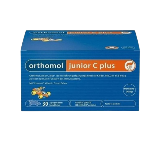 Junior C Plus 30 Comprimidos Mastigáveis Tangerina - Orthomol