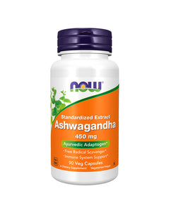 Ashwagandha 450mg 90 cápsulas -Now - Crisdietética