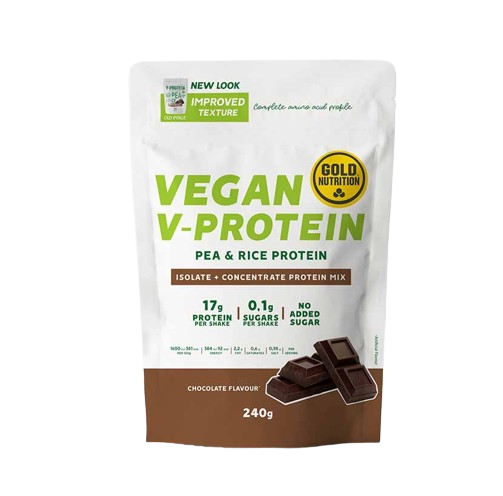 V-Protein 240g Chocolate - GoldNutrition - Crisdietética