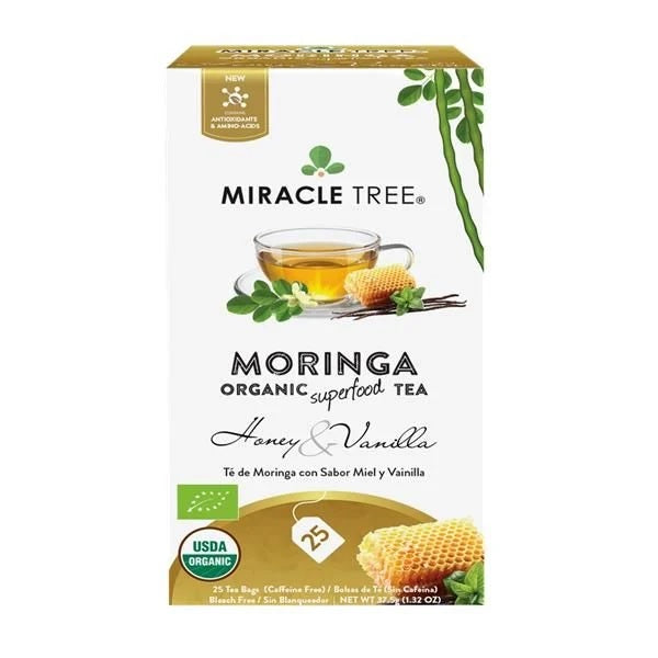 Moringa Tea with Honey and Organic Vanilla 25 Sachets Miracle