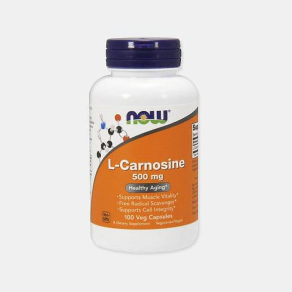 L- Carnosine 500mg 100 cápsulas - Now - Crisdietética